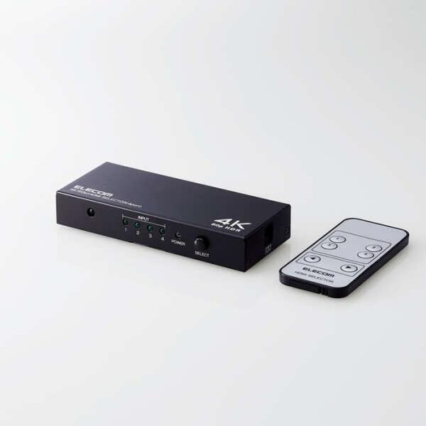 即日出荷 代引不可 HDMI分配器 4K60Hz対応 18Gbps 4ポート エレコム DH-SW4...