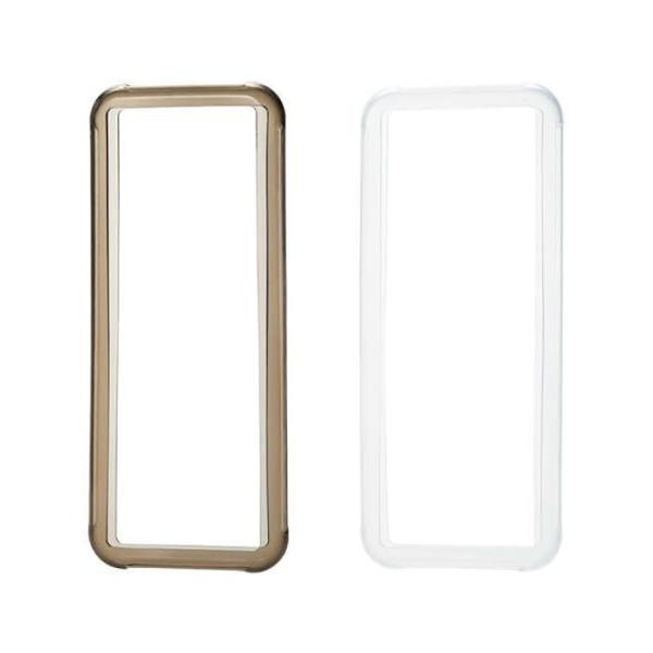 代引不可 スマートフォン シリコンバンパー 透明 Lサイズ エレコム P-SBT05