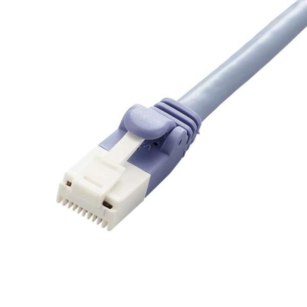 即日出荷 代引不可 LANケーブル ツメ折れ防止  CAT6対応 1m ブルー 20個セット エレコ...