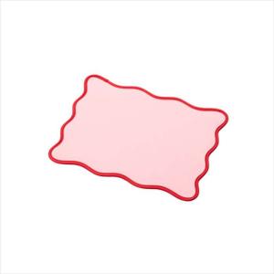 代引不可 マウスパッド ウェーブデザイン ピンク ズレにくい 裏面ラバー エレコム MP-UK01PN