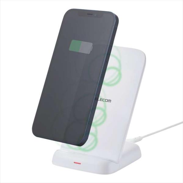 即日出荷 代引不可 Qi規格対応ワイヤレス充電器/最大出力12W/スタンドタイプ/EPP規格対応/3...