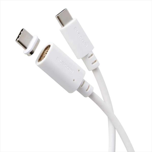 即日出荷 代引不可 USB Type-C to USB Type-Cケーブル/着脱式マグネット/1....