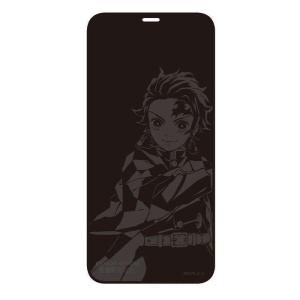 即日出荷 iPhone12mini 対応 iPhone 12 mini 対応 ガラススクリーンプロテクター 鬼滅の刃 竈門炭治郎