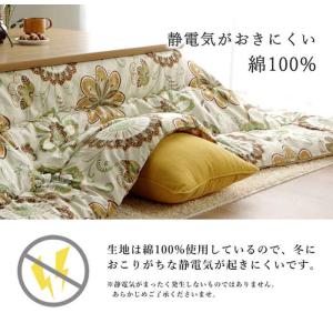代引不可 こたつ布団 厚掛け 約205×245...の詳細画像4
