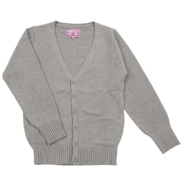 TEENS EVER 16AW カーディガン(杢グレー Lサイズ)スクールカーディガン 女子 レディ...