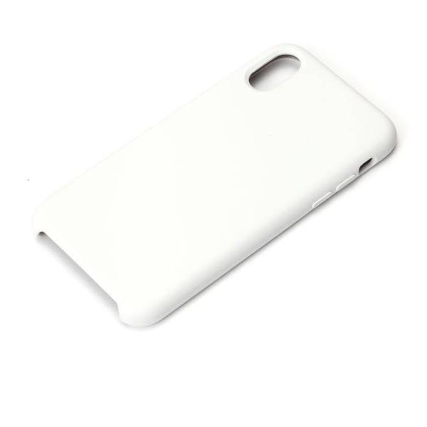 iPhoneX 用 シリコンケース ホワイト PGA PG-17XSC02WH