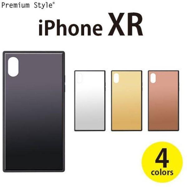 iPhone XR 6.1インチ アイフォン テンアール 用 ハード 耐衝撃 ケース カバー ガラス...