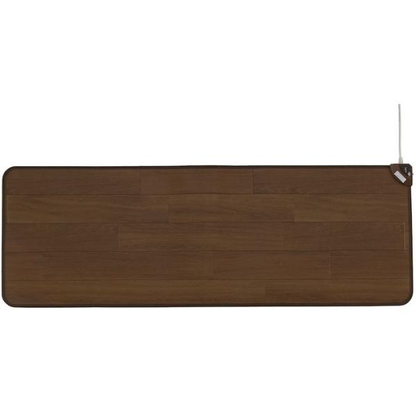即日出荷 ホットキッチンマット フローリングタイプ 約45×130cm 木目調 ダークブラウン su...