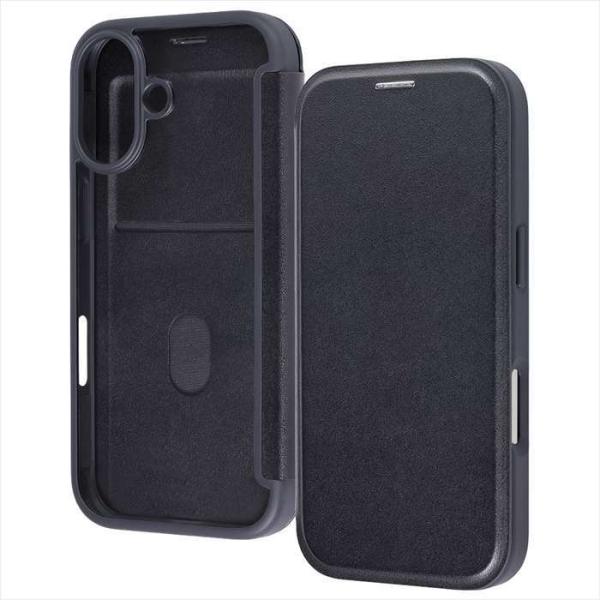 iPhone 17  クリアフリップケース マグネット / ブラック レイ・アウト RT-P52LC...