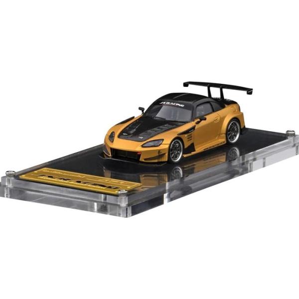 IGモデル 1/64 JS RACING S2000 AP1 Matte Gold ミニカー 車 テ...