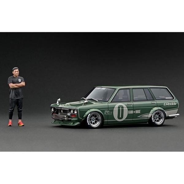 1/18 Datsun Bluebird (510) Wagon Green Metallic Wi...