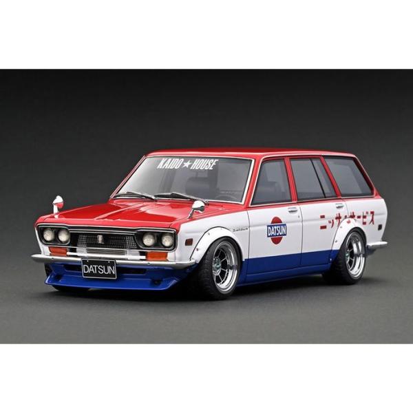 1/18 Datsun Bluebird ブルーバード (510) Wagon Red/White/...