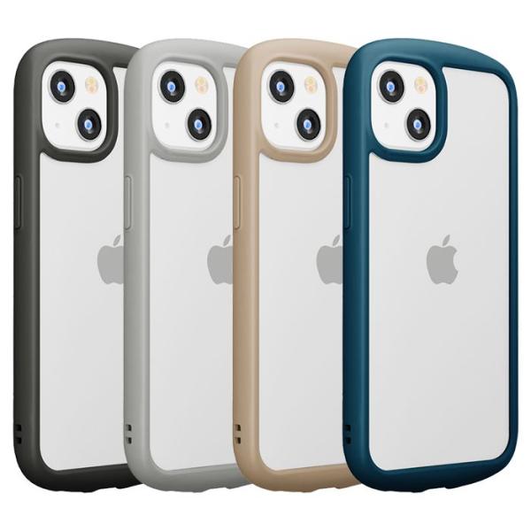 iPhone 13 mini 5.4インチ ガラスタフケース ラウンドタイプ エアークッション PG...