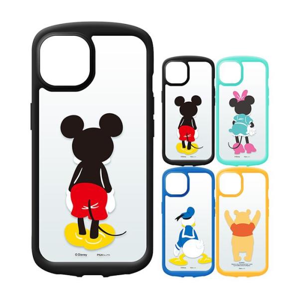 iPhone 13 6.1インチ ディズニー ガラスタフケース 耐衝撃 耐振動 飛散防止 PGA P...