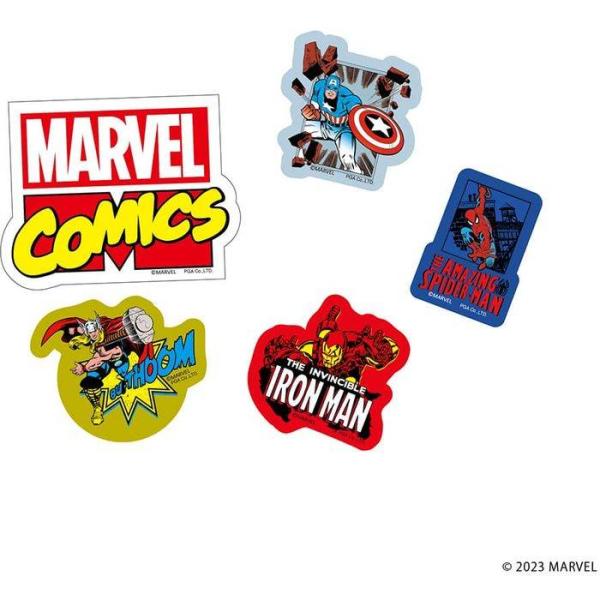 ステッカー マーベル MARVEL  耐光 耐水 5枚入り シール PVC素材 PGA PG-DST...