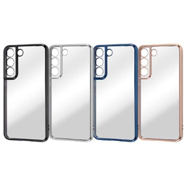 Galaxy S22 ソフトケース メタリック レイアウト RT-GS22PFC2