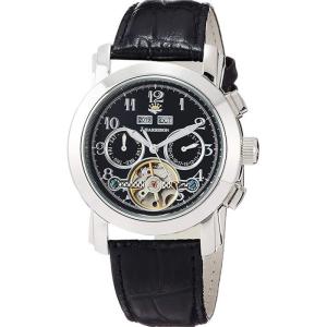 腕時計 ウォッチ 4機能表示 ビッグテンプ付 ギミック手巻式 高級 ブランド メンズ J.HARRISON JH-002HBB｜dresma