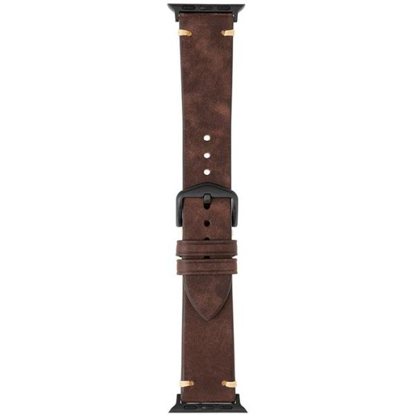 Apple Watch 38/40/41/42mm バンド 「CORVIN」 ヴィンテージ調レザーバ...