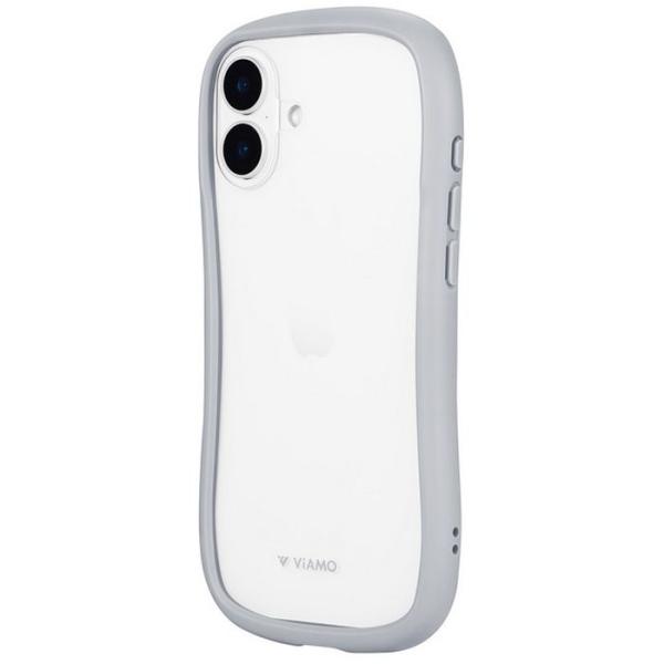 iPhone 16 Plus 耐傷・耐衝撃ハイブリッドケース 「ViAMO freely」 ライトグ...