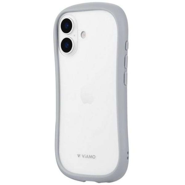 iPhone 17 耐傷・耐衝撃ハイブリッドケース 「ViAMO freely」 ライトグレー