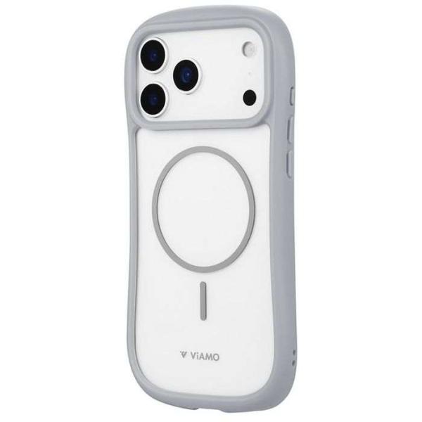 iPhone 17 Pro Max 耐傷・耐衝撃ハイブリッドケース 「ViAMO mag」 ライトグ...