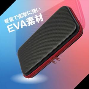 Switch2用カーボン調EVAポーチ ブラッ...の詳細画像3