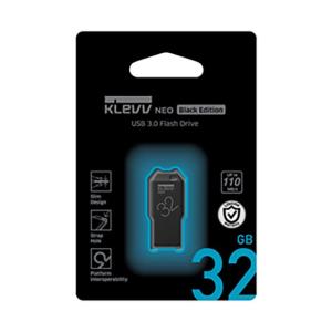 USB3.0メモリー NEO Black Edition 32GB KLEVV 110MB/s グリーンハウス U032GUR3-NE｜dresma