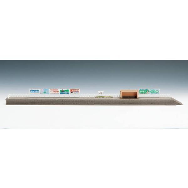 Nゲージ 対向式ホームセット 鉄道模型 ジオラマ ストラクチャー 駅舎 プラットホーム トミーテック...