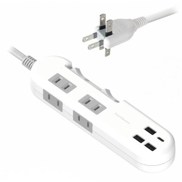 即日出荷 電源タップ AC電源スイッチ付き USB Type-C 1ポート/Type-A 3ポート ...