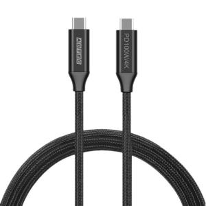 USB Type-C to C ケーブル 4K・100W出力  10Gbps  1.5m ブラック ADTEC APC-V1510CC-4KU3G2-B｜dresma