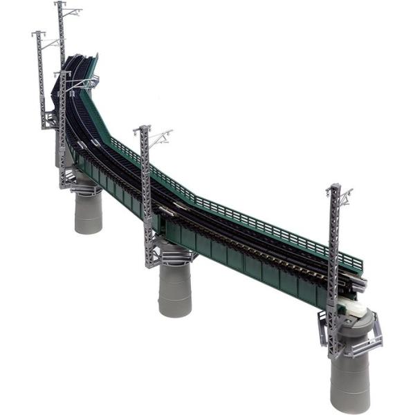 Nゲージ カーブ鉄橋セット R448-60°緑 鉄道模型 オプション カトー KATO 20-823