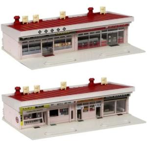 Nゲージ ラウンドビルセット グレー 鉄道模型 ジオラマ ストラクチャー