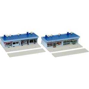 Nゲージ ストラクチャーキット 商業ビル 3F 4棟入り 鉄道模型