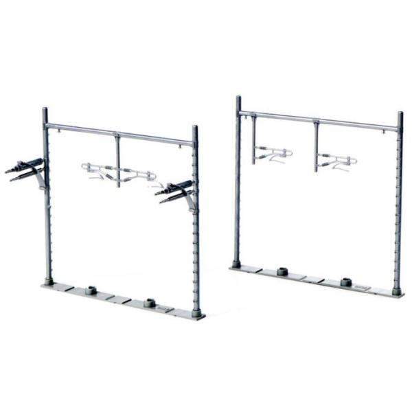 Ｎゲージ 鉄道模型 複線ワイド鋼管ビーム架線柱(灰・12本入) KATO 23-067-1