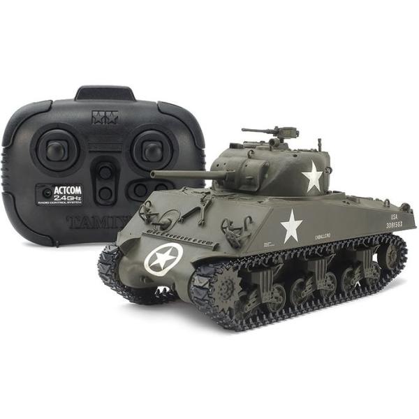 1/35RCタンク アメリカ M4A3シャーマン戦車 (専用プロポ付き) タミヤ 48217