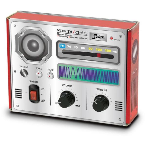ワイドFMはこらじ ラジオ 電子工作 知育玩具 教材 図工 学習 EKジャパン JS-631