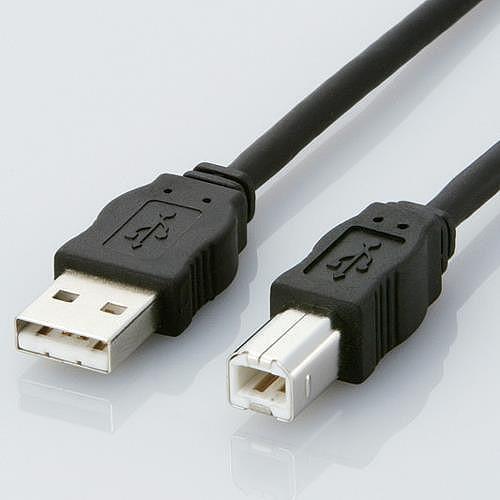 代引不可 エレコム [環境対応][USB2.0][5.0m]エコUSBケーブル(A-B・5m) US...