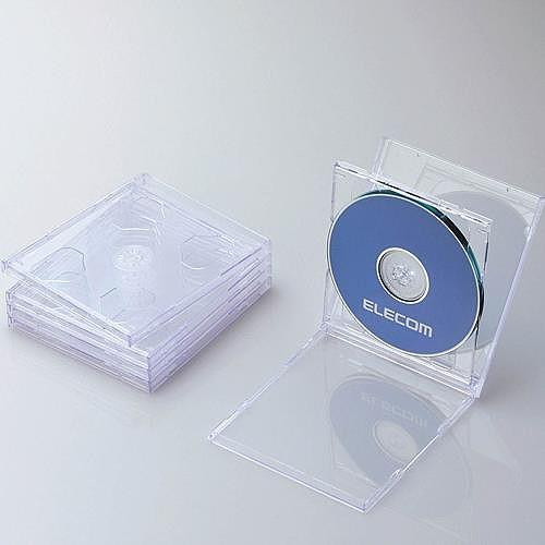 即日出荷 代引不可 エレコム Blu-ray/DVD/CDケース（標準/PS/2枚収納）/クリア C...