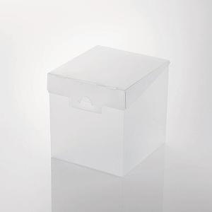 代引不可 エレコム 組立式メディアケース収納ボックス/DVD/CDケース/組み立てBOX/クリア
