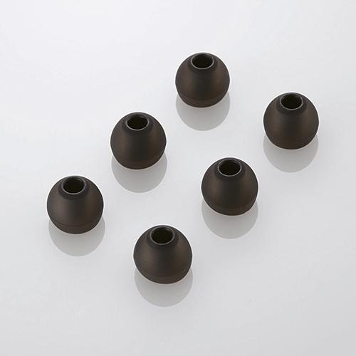 代引不可 エレコム スペアイヤキャップ/Mサイズ/ブラック/6個入り EHP-CAP20MBK