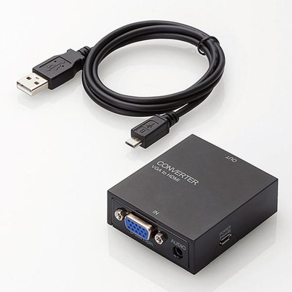 あすつく 代引不可 アップスキャンコンバーター/3.5φ/映像変換コンバーター(VGA-HDMI) ...
