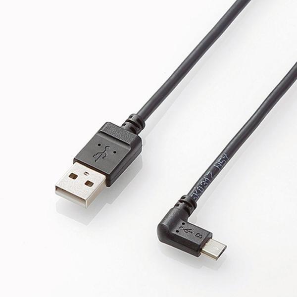 即日出荷 代引不可 タブレット用microUSBケーブル/充電通信対応/L字/2A出力/A-micr...