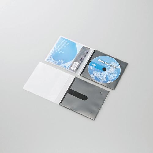 代引不可 エレコム 市販ディスク圧縮ケース/CD/1枚収納/10枚/ブラック CCD-DPC10BK