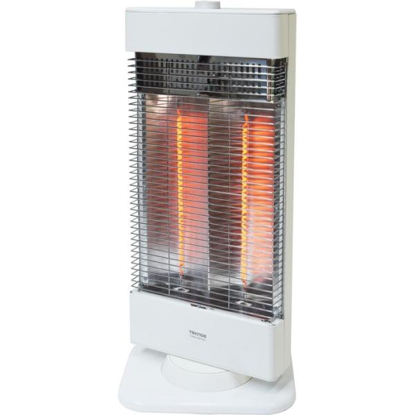 カーボンヒーター2灯 900W 薄型スリムタイフ ホワイト TEKNOS CHM-3301(W)