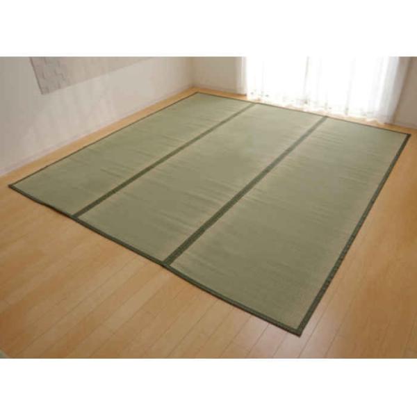 代引不可 い草 上敷きカーペット ござ 約261×261cm 江戸間4.5畳 双目織 草津 IKEH...