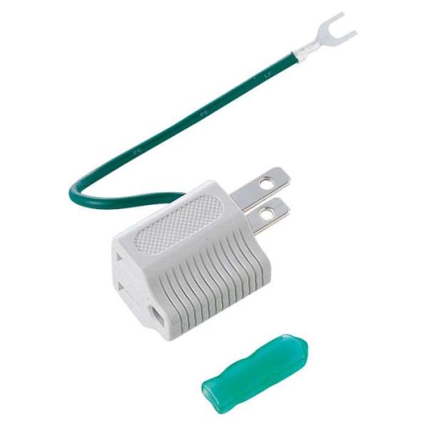 即日出荷 代引不可 サンワサプライ 3P→2P変換アダプタ（グレー） TAP-AD1GYN