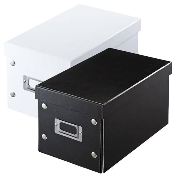 即日出荷 代引不可 組み立て式 CD BOX ネームホルダー付 メディアケース 収納 CD DVD ...