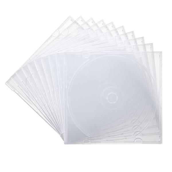 即日出荷 代引不可 Blu-ray・DVD・CDケース（1枚収納ソフトタイプ・10枚セット）  サン...