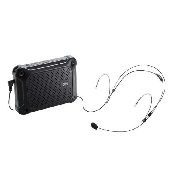 即日出荷 代引不可 防水ハンズフリー拡声器スピーカー 超小型軽量で身に付けて拡声できるポータブルタイ...