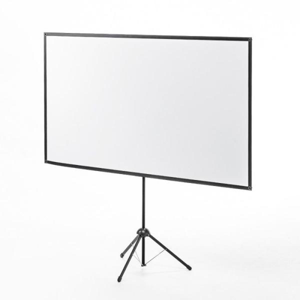 代引不可 プロジェクタースクリーン (80型 三脚式 コンパクト収納 360°回転)  サンワサプラ...